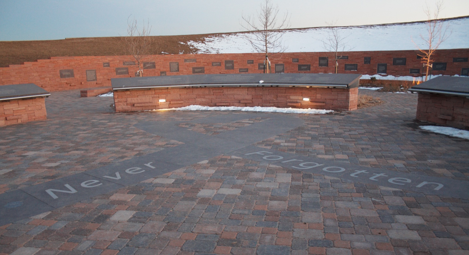 The Columbine Memorial in Colorado