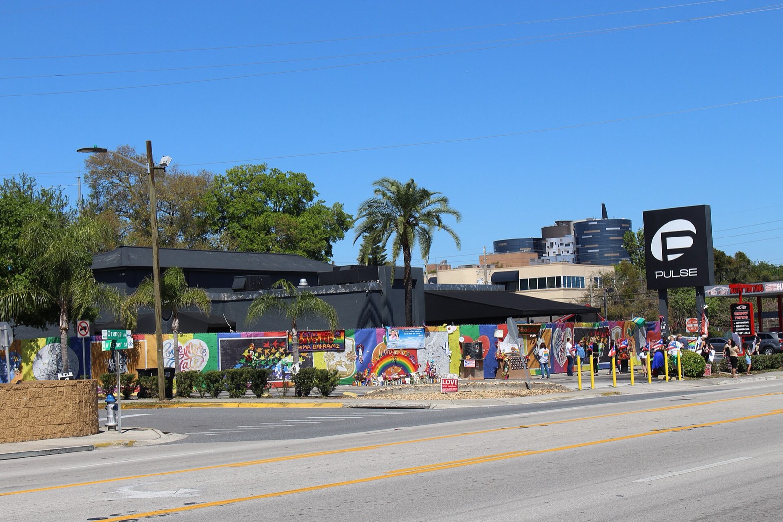 The Pulse nightclub memorial in Orlando in March 2017