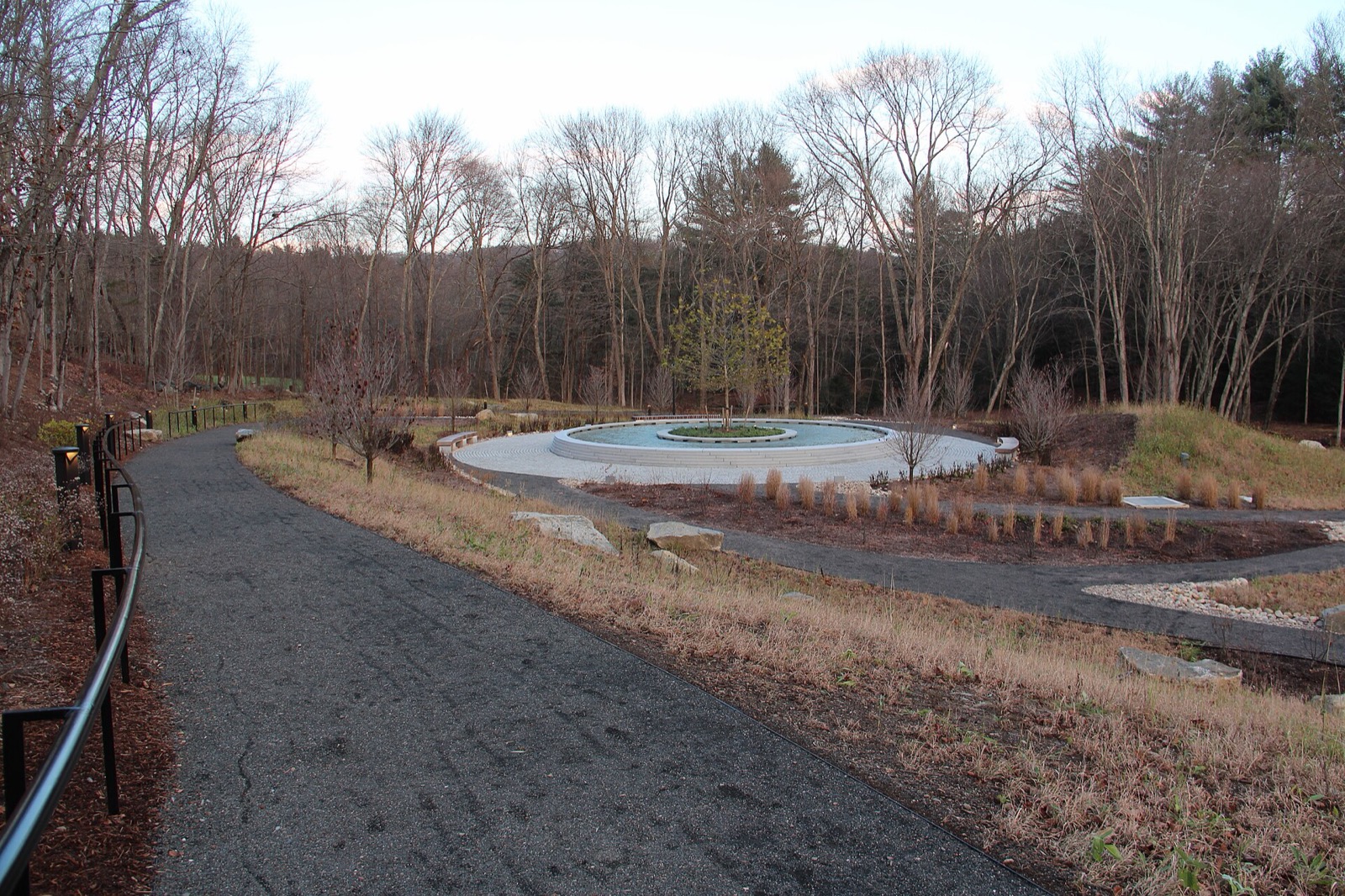 Grounds of the Sandy Hook Permanent Memorial in Newtown