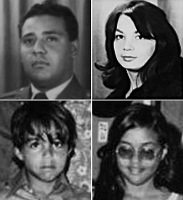 Early-1970s family photographs of Joseph Otero, Julie Otero, Josephine Otero, and Joseph Otero Jr.