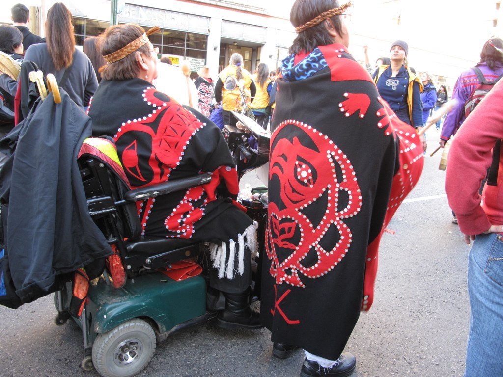 Participants in the 19th Annual Women's Memorial March in Vancouver in February 2010